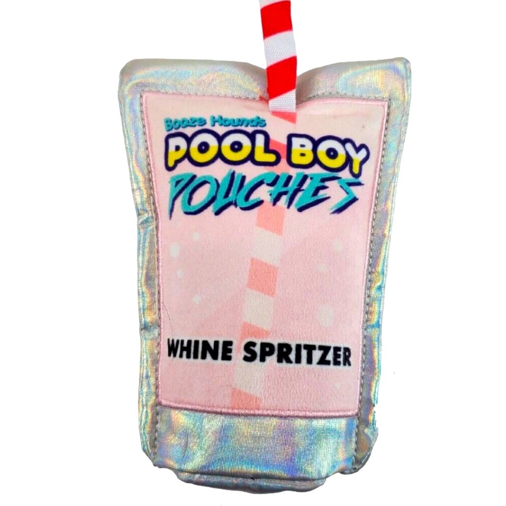 Bark Box‎ POOL BOY POUCHES BOOZEHOUND JUICE POOCH WHINE SPRITZER dog toy M 20-50